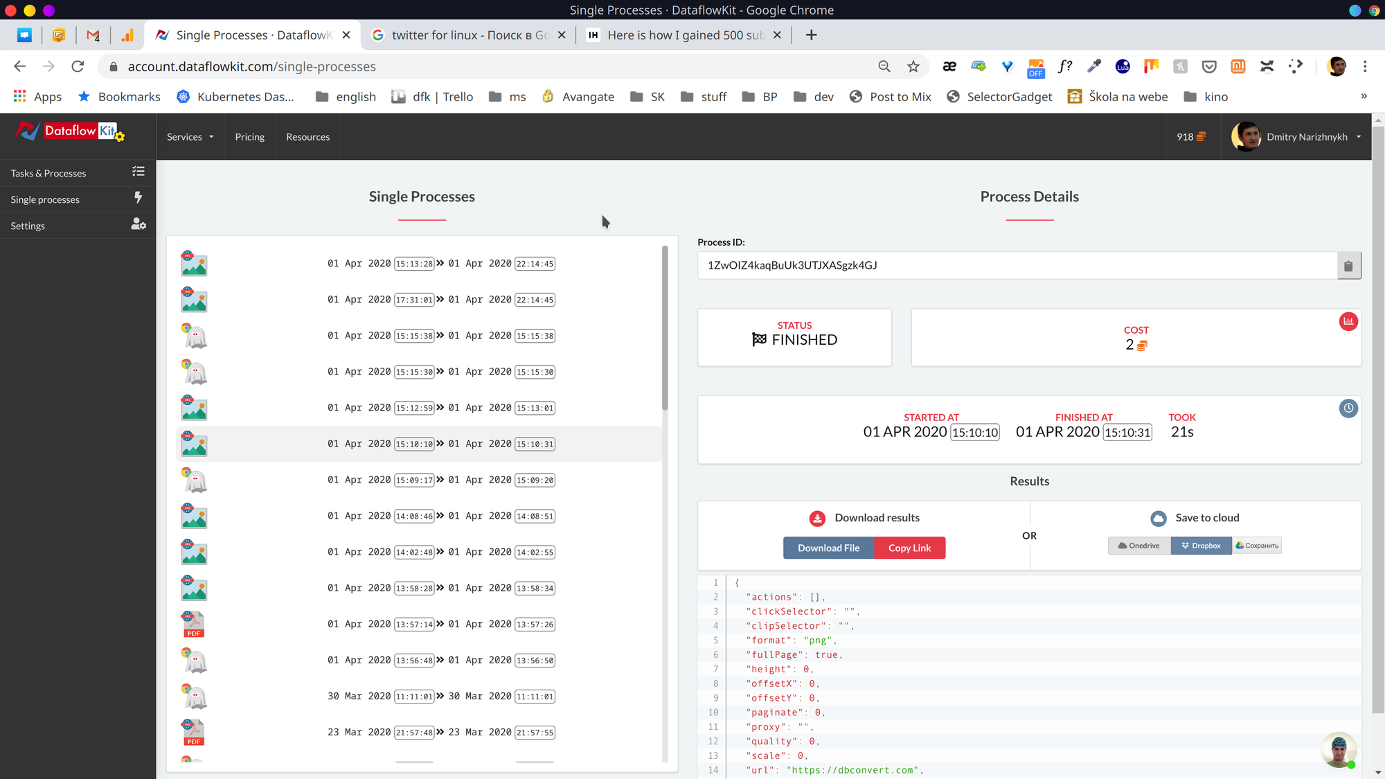 Dataflow Kit Reloaded.