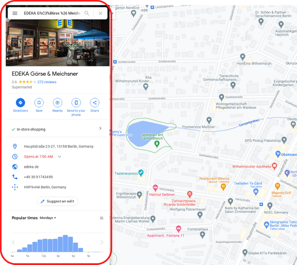 How to scrape detailed location data from google maps?